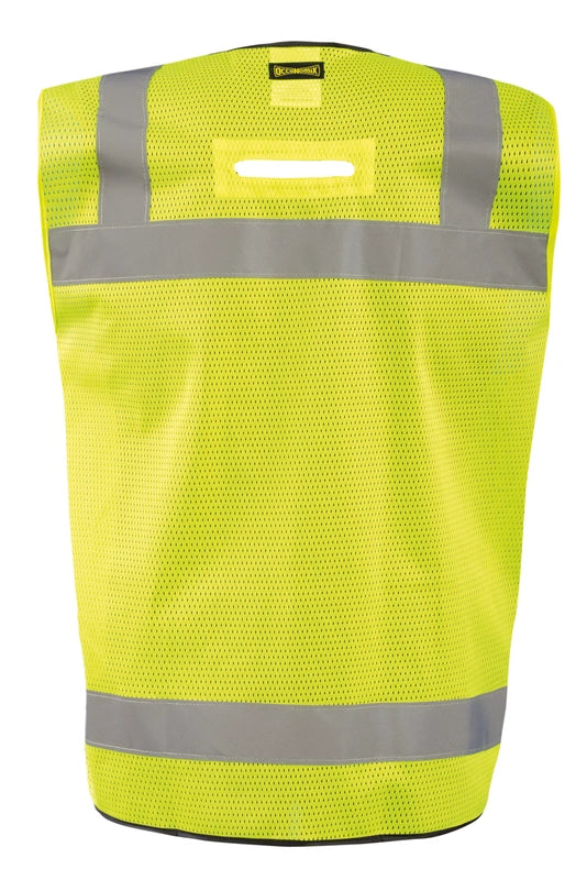 Mesh Black Bottom Surveyor Vest W/Zipper